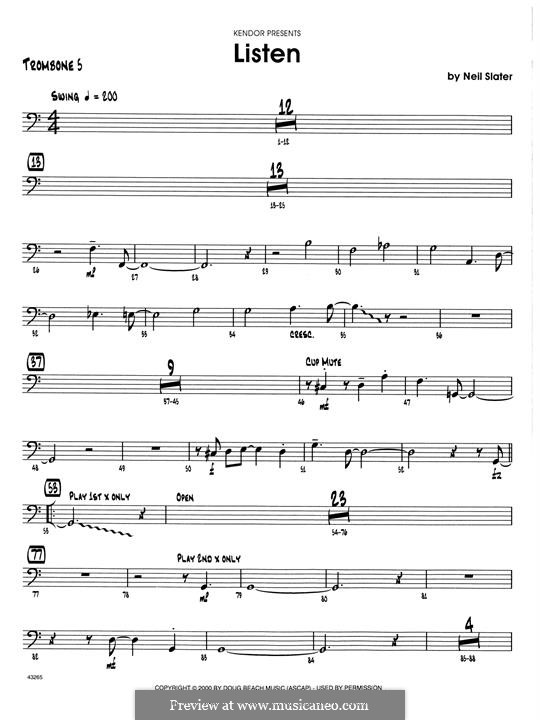 Listen: Trombone 5 part by Neil Slater