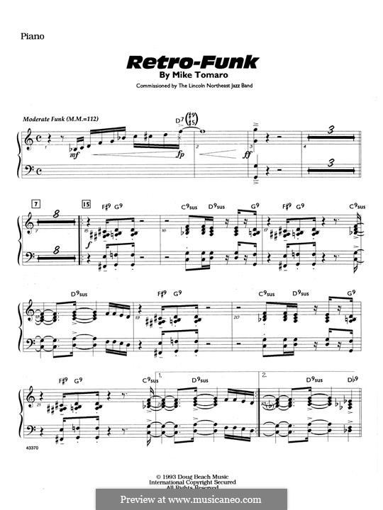 Retro-Funk: Piano part by Mike Tomaro