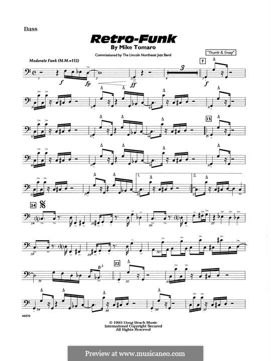Retro-Funk: Bass part by Mike Tomaro