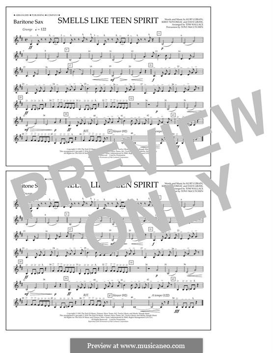 Marching Band version by Tom Wallace: Baritone Sax part by David Grohl, Krist Novoselic, Kurt Cobain