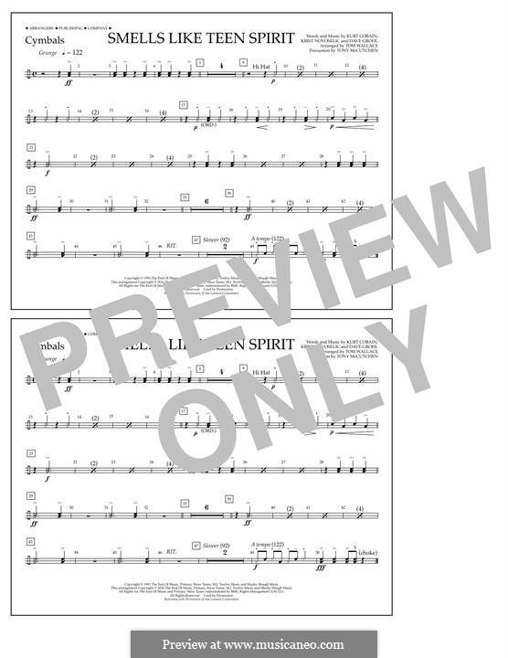 Marching Band version by Tom Wallace: Cymbals part by David Grohl, Krist Novoselic, Kurt Cobain