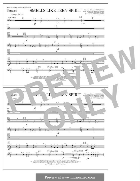 Marching Band version by Tom Wallace: Timpani part by David Grohl, Krist Novoselic, Kurt Cobain