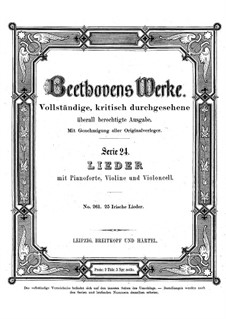 Twenty-Five Irish Songs, WoO 152: Twenty-Five Irish Songs by Ludwig van Beethoven