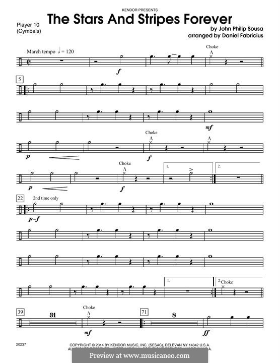 Stars and Stripes Forever : For percussion - Percussion 10 by John Philip Sousa