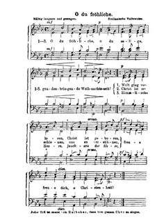 O Sanctissima (Oh, How Joyfully): For choir by folklore