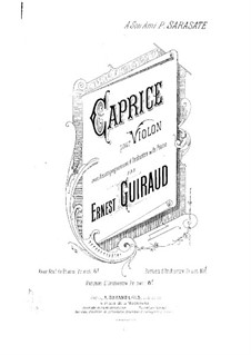 Caprice for Violin and Orchestra: Caprice for Violin and Orchestra by Ernest Guiraud