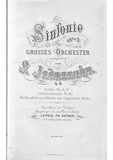 Symphony No.3 in D Minor, Op.50: Symphony No.3 in D Minor by Salomon Jadassohn