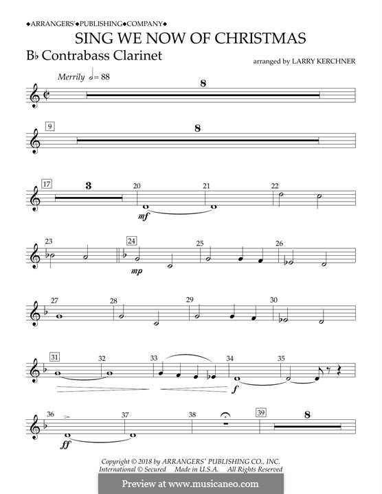 Concert Band version: Bb Contrabass Clarinet part by folklore