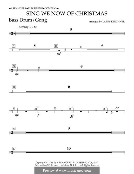 Concert Band version: Bass Drum/Gong part by folklore