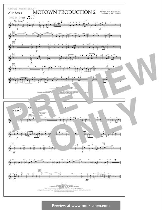 Motown Production 2: Alto Sax 1 part by Stevie Wonder