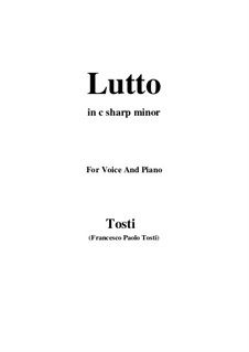 Lutto: C sharp minor by Francesco Paolo Tosti