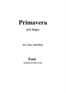 Primavera: E Major by Francesco Paolo Tosti
