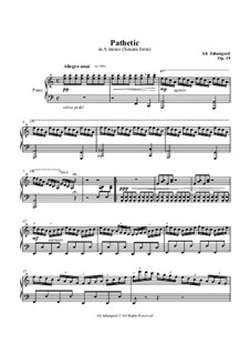 Pathetic (Sonata Form) - in A minor, Op.19: Pathetic (Sonata Form) - in A minor by Ali Jahangard