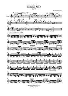 Cadenza No.3, Op.37: Cadenza No.3 by Ilya Mishchenkov