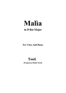 Malia (The Spell): D flat Major by Francesco Paolo Tosti