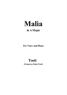 Malia (The Spell): A Major by Francesco Paolo Tosti