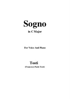 Sogno: C Major by Francesco Paolo Tosti