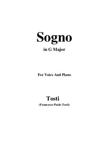 Sogno: G Major by Francesco Paolo Tosti