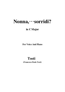 Nonna, sorridi: C Major by Francesco Paolo Tosti