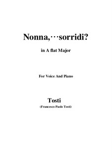 Nonna, sorridi: A flat Major by Francesco Paolo Tosti