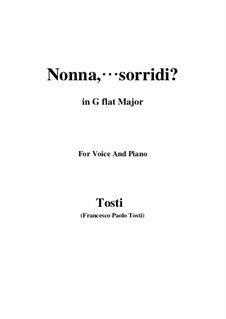Nonna, sorridi: G flat Major by Francesco Paolo Tosti