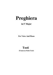 Preghiera: F Major by Francesco Paolo Tosti