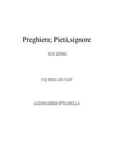 Pieta Signore: D minor by Alessandro Stradella