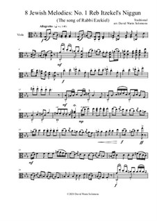 Reb Itzekel's Niggun (The Song of Rabbi Ezekiel): For viola solo by folklore