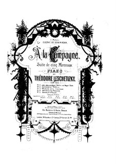 A la campagne, Op.40: No.1 Jeu des ondes by Theodor Leschetizky