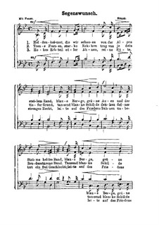 Segenswunsch: Segenswunsch by Joseph Hartmann Stunz