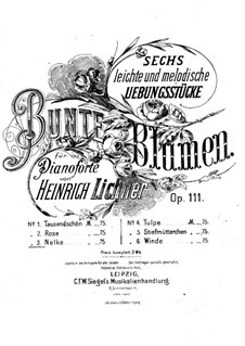 Bunte Blumen, Op.111: No.3 Nelke by Heinrich Lichner