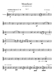 Монобалет для скрипки соло, Op.5: Монобалет для скрипки соло by Egor Osintsev