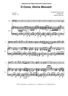 O Come, Divine Messiah by folklore - sheet music on MusicaNeo