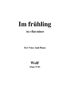 Book II: No.13 Im frühling (e flat minor) by Hugo Wolf