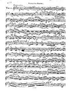 String Trio in A Major, Op.12: Violin I part by Karol Józef Lipiński