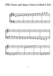 Lines and Spaces on Both Clefs for Piano: Lines and Spaces on Both Clefs for Piano by Cody Weinmann