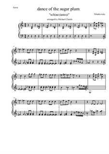 No.3 Dance of the Sugar-Plum Fairy, for Piano: Easy version by Pyotr Tchaikovsky