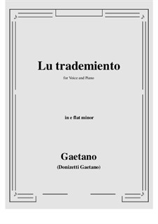 Lu trademiento...: E flat minor by Gaetano Donizetti