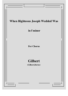 When Righteous Joseph: F minor by folklore