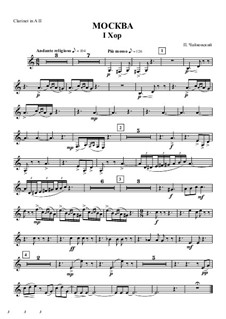 Moscow, TH 69: Clarinet II part by Pyotr Tchaikovsky