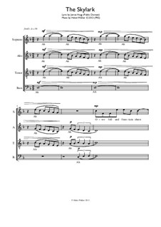 The Skylark: For mixed choir by Helen Walker