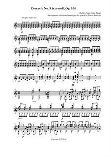 Violin Concerto No.9, Op.104: Movement I. Allegro maestoso, for guitar by Charles Auguste de Beriot