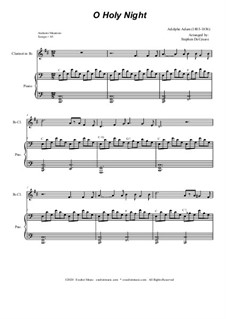 Instrumental version: For Bb-Clarinet solo and Piano by Adolphe Adam