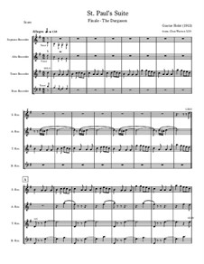 The Dargason for Recorder Quartet: The Dargason for Recorder Quartet by Gustav Holst