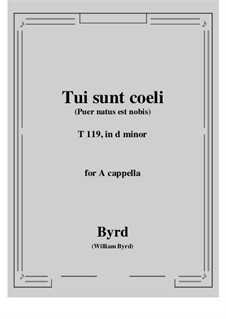 Tui sunt coeli: D minor by William Byrd