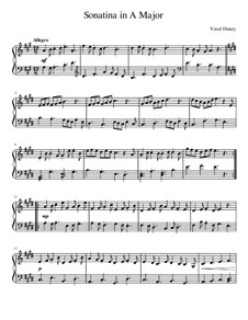 Sonatina in A Major, Op.2 No.4: Sonatina in A Major by Yuval Dinary