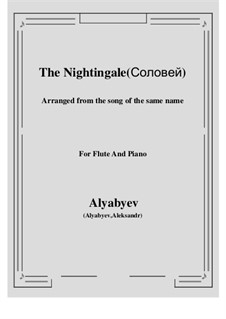 The Nightingale: For flute and piano by Alexander Alyabyev