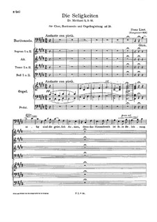 The Beatitudes, S.25: The Beatitudes by Franz Liszt