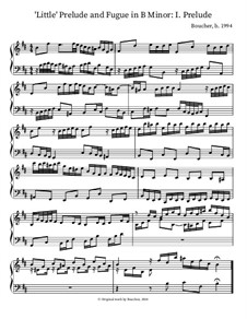 Little Prelude and Fugue in B Minor: I. Prelude by Mitch Boucher