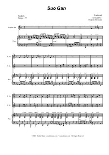 Suo Gan (arr. DeCesare): Duet for Soprano and Alto Saxophone by folklore